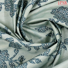 Light Teal Semi Tussar Saree
