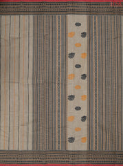 Taupe Grey Kalakshetra Kovai Cotton Saree