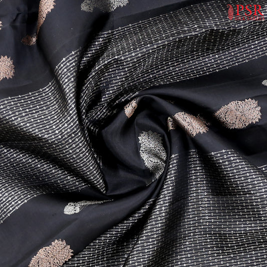 Black Kanchipuram Silk Saree