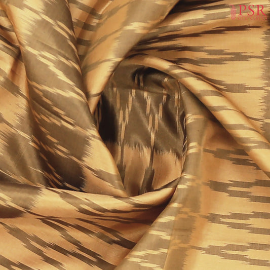 Olive Tan Pochampally Soft Silk Saree