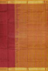 Maroon Cotton Silk Saree
