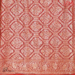 Dark Green Crushed Bandhini Saree