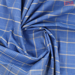 Cornflower Blue Mangalagiri Cotton Saree