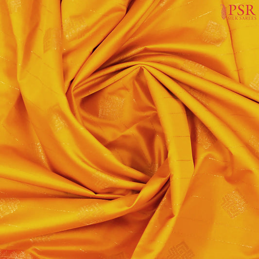 Orange Yellow Soft Art Silk Saree