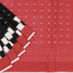 Black Ikkat Cotton Saree