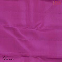 Deep Magenta Kanchipuram Jacquard Silk Saree