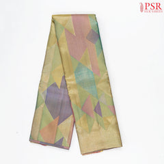 Multicolor Kanchipuram Jacquard Tissue Silk Saree