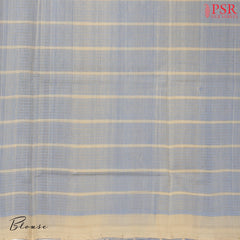 Cornflower Blue Mangalagiri Cotton Saree