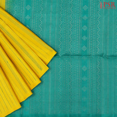 Canary Yellow Soft Silk Saree
