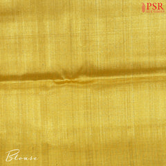 Golden Kanchipuram Tissue Jacquard Silk Saree