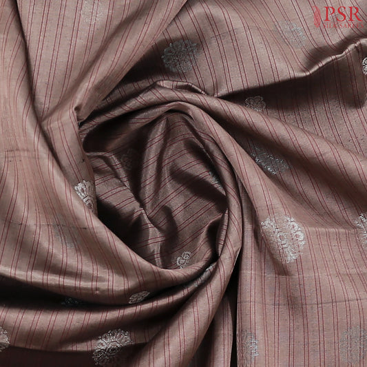 Mauve Brown Soft Silk Saree