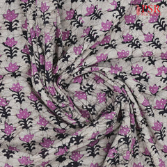 Light Grey Batik Print Running Material