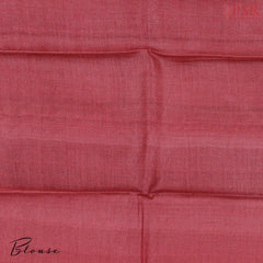 Brown & Beige Tussar Silk Saree