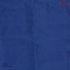 Dark Yale Blue Banarasi Silk Saree