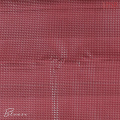 Aesthetic Maroon Kanchipuram Jacquard Silk Saree