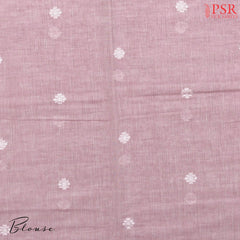 Dull Pink Byloom Cotton Saree