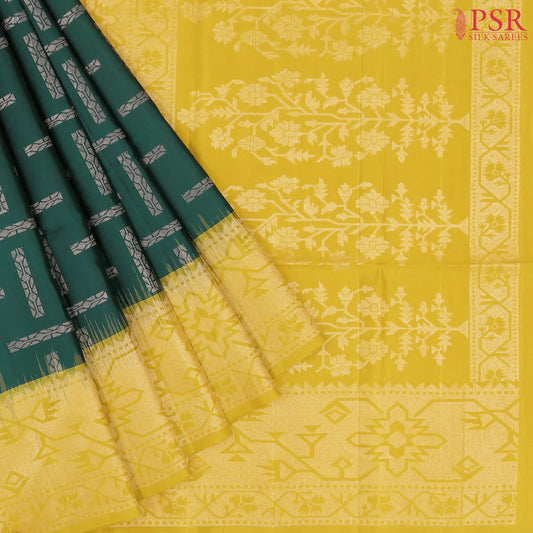 Dark Green Soft Silk Saree