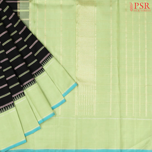 Black Kanchipuram Silk Saree