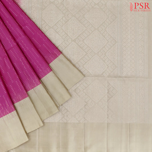Fandango Pink Soft Silk Saree