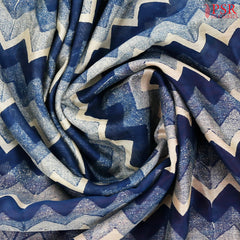 Dark Purple Chanderi Silk Cotton Saree