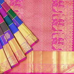 Multicolor Kanchipuram Silk Saree