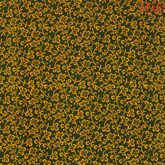 Bottle Green Cotton Print Running Material