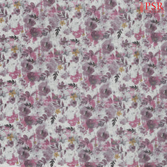 Silver Crest Linen Print Running Material