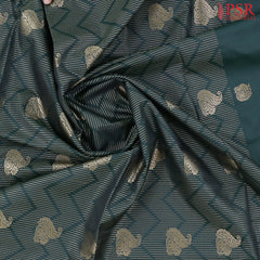 Bottle Green Soft Art Silk Saree