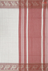 Floral Beige Byloom Cotton Saree