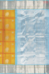 Tuscany Yellow Kora Kanchipuram Silk Saree