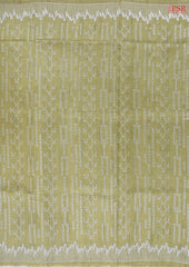 Olive Yellow Semi Tussar Embroidery Saree