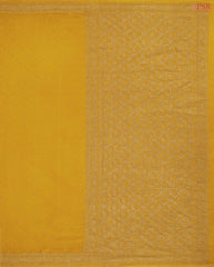 Mustard Yellow Georgette Silk Saree