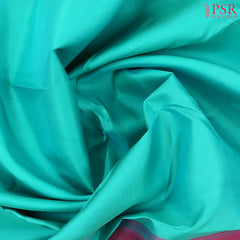 Verdigris Blue Kanchipuram Silk Saree