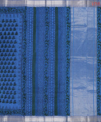 Yale Blue Mangalagiri Cotton Saree