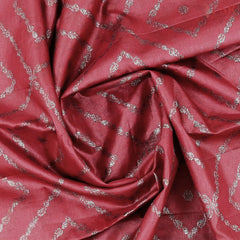 Glossy Maroon Banaras Tussar Silk Saree