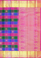 Multicolor Kanchipuram Silk Saree