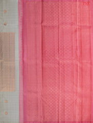 Light Grey Kanchipuram Silk Saree