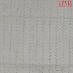 Off White Hacoba Embroidery Running Material