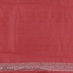 Peacock Blue Chiniya Silk Saree