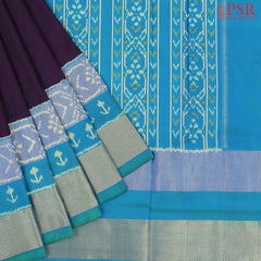 Tricolor Pochampally Silk Ikat Saree