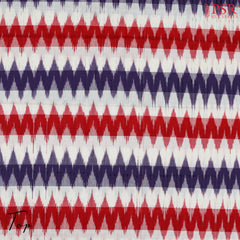 Off White Ikkat Cotton Dress Material