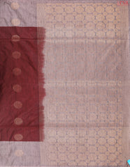 Maroon Jute Art Silk Saree