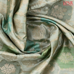 Light Green Chiniya Silk Saree