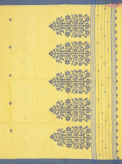 Olive Yellow Byloom Cotton Saree