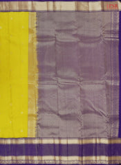 Tuscany Yellow Fancy Kanchipuram Silk Saree
