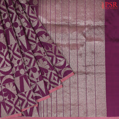 Tyrian Purple Banarasi Silk Saree