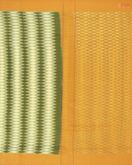 Lemon & Olive Green Ikkat Cotton Saree