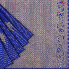 Lapis Blue Kanchipuram Silk Saree