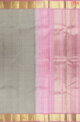 Taupe & Beige Kanchipuram Silk Saree