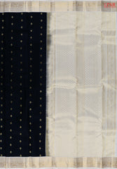 Black Fancy Kanchipuram Silk Saree